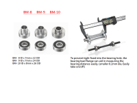 the bearing load flange can aid in measuring the bearing distance easily.